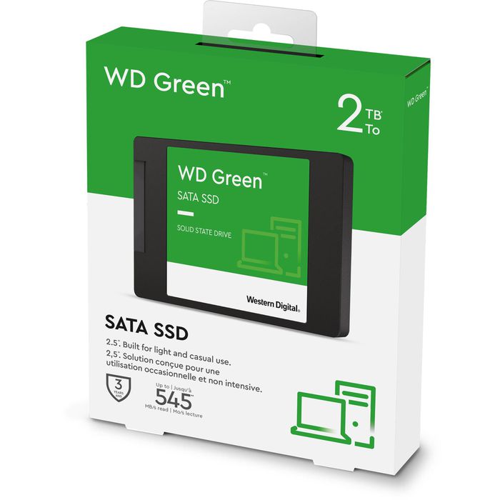 WesternDigital Festplatte WD Green WDS200T2G0A, 2,5 Zoll, intern, SATA