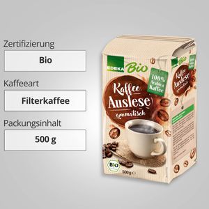 Produktbild für Kaffee Edeka Auslese, BIO