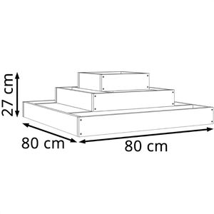 Produktbild für Hochbeet vidaXL 823869, aus Douglasienholz