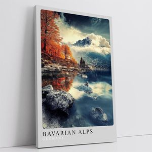 Produktbild für Wandbild Sinus-Art Bayerische Alpen