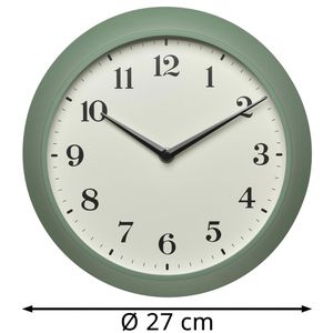Produktbild für Wanduhr TFA 60.3540.04, Metall, analog, Funkuhr