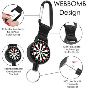 Produktbild für Schlüsselanhänger Webbomb 6845 Dartscheibe