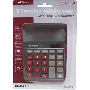 Produktbild für Taschenrechner Genie 840DR, schwarz/rot