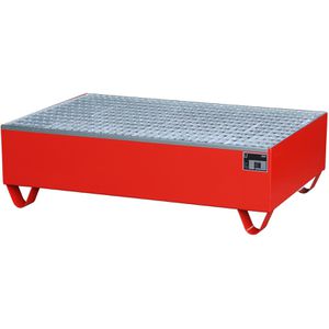 Auffangwanne BAUER 2018, rot, aus Stahl