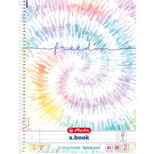 Produktbild für Collegeblock Herlitz New Batik Freedom, 400173292, A4