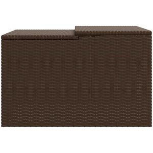 Produktbild für Mähroboter-Garage vidaXL 365405, braun, aus Polyrattan