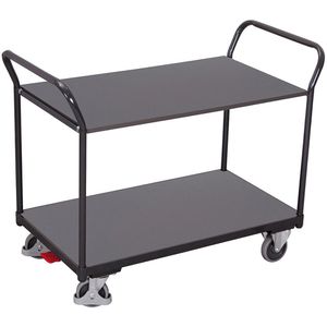 Produktbild für Tischwagen VARIOfit sw-500.502/AG, Metall &amp; Holz