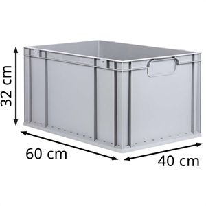 Produktbild für Eurobox Allit ProfiPlus EuroEco C632, grau, 62 Liter
