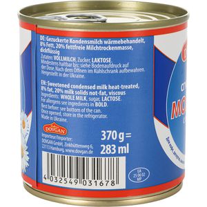 Produktbild für Kondensmilch Dovgan gezuckert 8% Fett