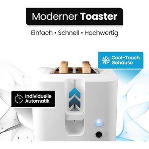 Produktbild für Toaster Clatronic TA 3801, mit 7 Röststufen &amp; Auftaufunktion
