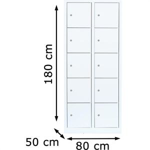 Produktbild für Schließfachschrank ClassiX X-523527, weiß