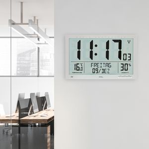 Produktbild für Wanduhr AMS 5888, Kunststoff, digital, Funkuhr