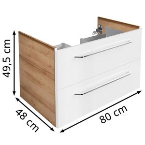Produktbild für Waschbeckenunterschrank Fackelmann Milano, 84205, hängend