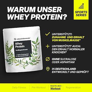 Produktbild für Proteinpulver natural-elements Whey Protein, 1 kg
