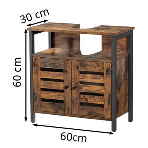 Produktbild für Waschbeckenunterschrank Vasagle BBC901B01, stehend