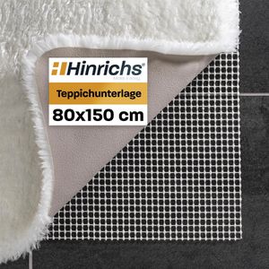 Hinrichs Antirutschmatte für Teppiche und Läufer, zuschneidbar, inkl. Filzpads, 150 x 80cm