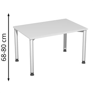 Produktbild für Schreibtisch Geramöbel Flex S-555102-LS, lichtgrau
