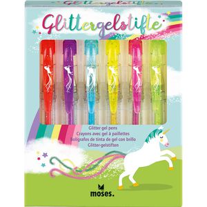 Gelschreiber Moses 26111 Einhorn-Glittergelstifte