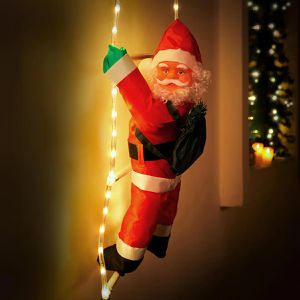 Produktbild für Weihnachtsfigur Monzana Weihnachtsmann auf Leiter