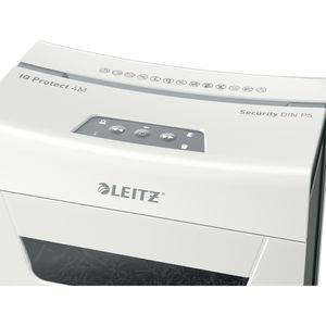 Produktbild für Aktenvernichter Leitz 8094 IQ 4M Protect Premium, weiß