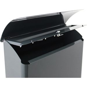 Produktbild für Briefkasten SafePost 14010 ScanPro 14, schwarz, aus Stahl