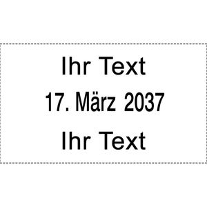Produktbild für Datumstempel Trodat Professional 5430, schwarz, selbstfärbend