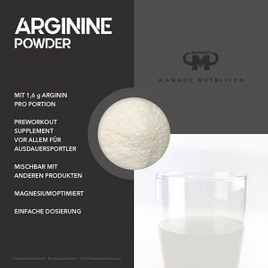 Produktbild für Aminosäuren Mammut Arginine, Getränkepulver