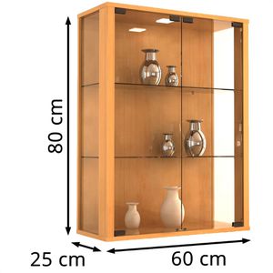 Produktbild für Glasvitrine VCM Udina, hängend
