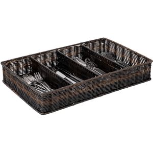 Produktbild für Besteckkasten APS GN Line 11966, schwarz, aus Kunststoff