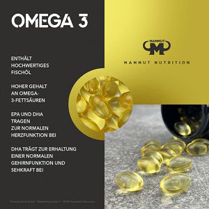 Produktbild für Omega-3 Mammut + Vitamin E, 90 Kapseln