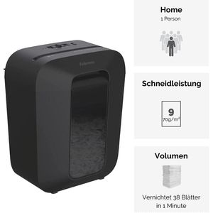 Produktbild für Aktenvernichter Fellowes Powershred LX50, schwarz