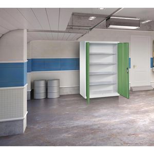 Produktbild für Werkzeugschrank CP-Möbel 8932-00, aus Metall, grau / grün