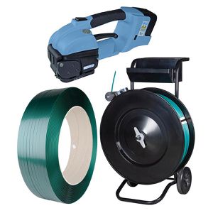 Umreifungsset Linder AKKU, PET-Band 1750 m x 15,5 mm