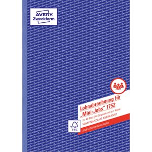 Produktbild für Lohnabrechnungen Zweckform 1752, A4