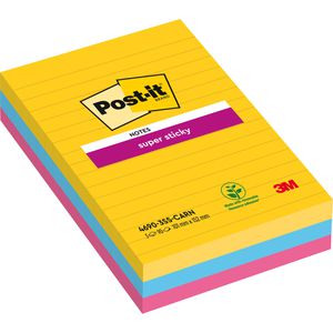 Produktbild für Haftnotizen Post-it Super Sticky Carnival, bunt