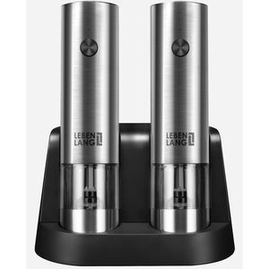 Gewürzmühle LEBENLANG mit Licht, Höhe 22 cm