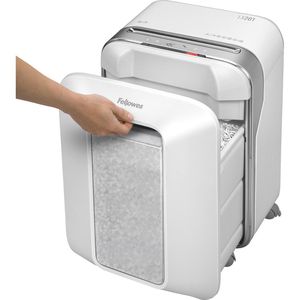 Produktbild für Aktenvernichter Fellowes 5050101 LX201, weiß, 4 Rollen