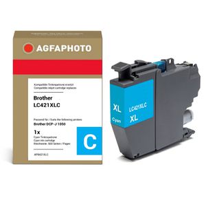 Produktbild für Tinte AgfaPhoto für Brother LC-421XLC, cyan