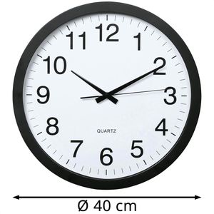 Produktbild für Wanduhr Hama Aruba, Kunststoff, analog, Quarzuhr
