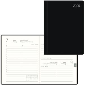 Taschenkalender Zettler 610 schwarz, Jahr 2026