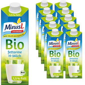 Milch MinusL fettarme H-Milch, Fettgehalt 1,5%