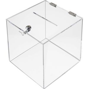 Produktbild für Spendenbox HMF 46917 Würfel, Acryl, transparent