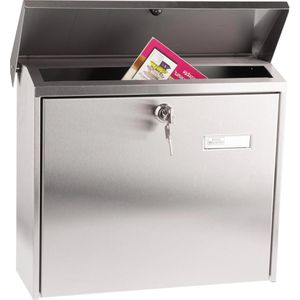 Produktbild für Briefkasten Burg-Wächter Comfort 3913 Ni, silber aus Edelstahl