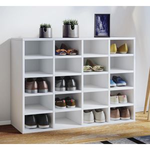 Produktbild für Schuhregal VCM Hinsol L, aus Holz