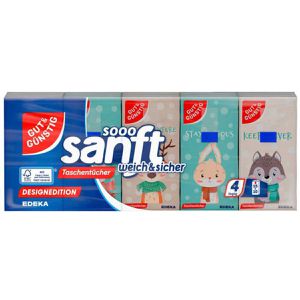 Taschentücher Gut&Günstig sooo sanft, Designedition, Päckchen