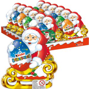 Weihnachtsmann Kinder mit Überraschungsei, Höhe 12 cm
