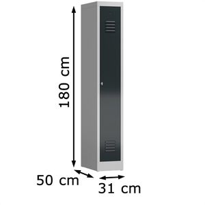 Produktbild für Spind ClassiX X-510118, anthrazit