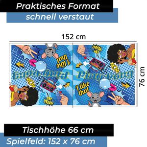 Produktbild für Tischtennisplatte Bandito-Sport Mini, Set, mit Netz, Indoor