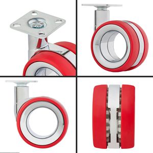 Produktbild für Möbelrolle SO-TECH 133233, mit Anschraubplatte
