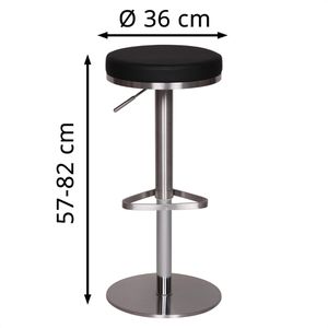 Produktbild für Barhocker Wohnling WL1.293, drehbar